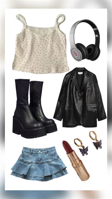 Downtown girl outfit. Downtown aesthetic. Downtown girl. Leather jacket ...