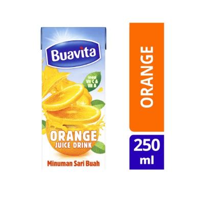 Jual BUAVITA Orange Jeruk Minuman Jus Kemasan 250 ML Shopee Indonesia