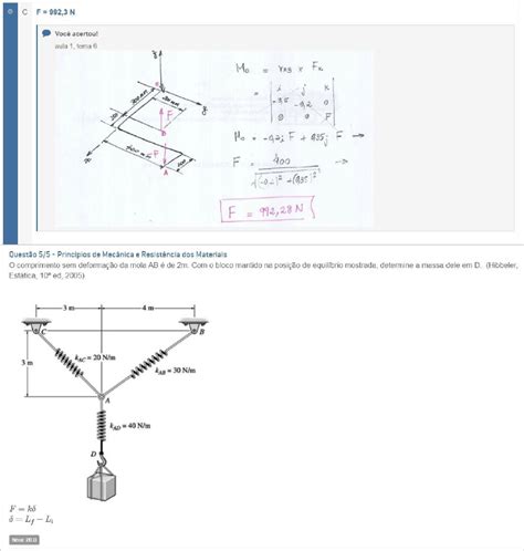 Pmrm Apol Gabarito Princ Pios De Mec Nica E Resist Ncia Dos Materiais