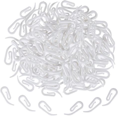 Anpro Pcs De Crochets De Rideaux Clips De Rideau En Plastique Blanc