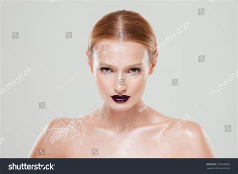 Nude Woman Body Art Looking Camera Stock Photo Shutterstock