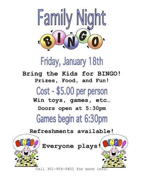 St. John's School: Family Night Bingo!