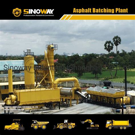 Ton Fixed Hot Mix Asphalt Mixing Plant Asphalt Batching Plant