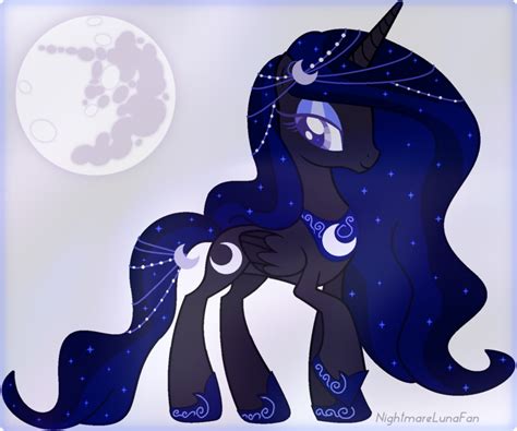 Commission Moon Themed Pony For Celinesparkle By Nightmarelunafan On