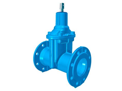 E1 Gate Valve With Flanges Long With Duplex Spindle 4700e1 Hawle