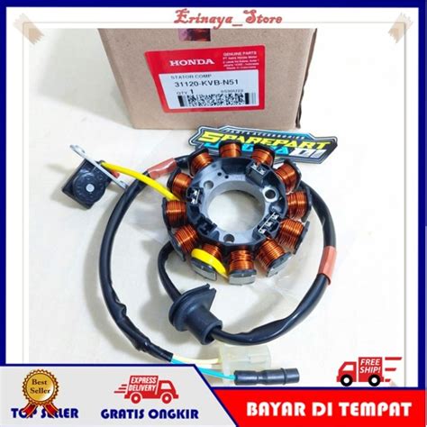 Original Ahm Spull Spul Assy Stator Comp Motor Honda Vario Tekno