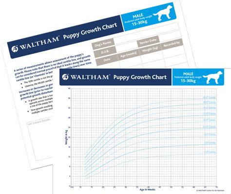 Puppy Growth Charts Waltham Petcare Science Institute