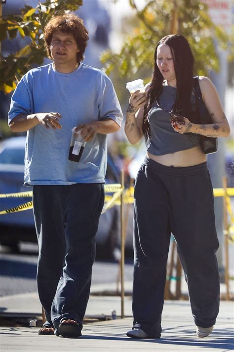 Noah Cyrus And Her Fiancé Pinkus Out In West Hollywood 10232023