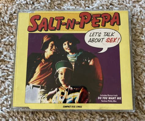 Lets Talk About Sexdo You Want Me Single By Salt N Pepa Cd 1991 Next Plateau For Sale