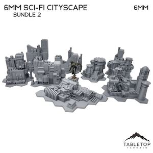 6mm Sci Fi Cityscape Bundle 2 Battletech Terrain Mechwarrior Terrain