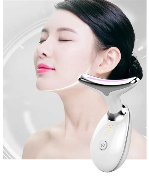 Skin Lifting Beauty Instrument Led Photon Vibration Neck Lifting