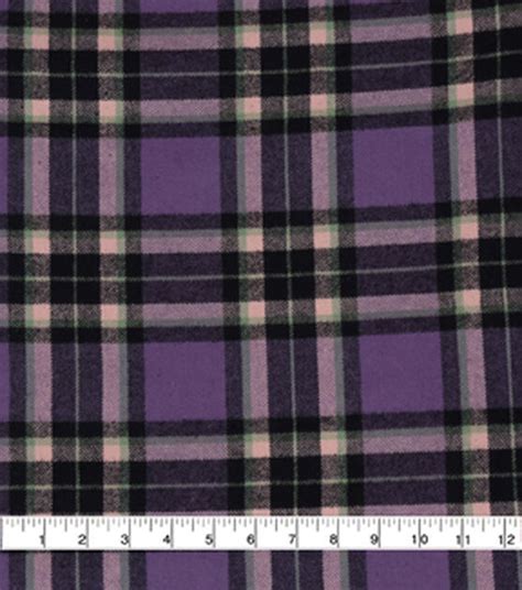 Dusty Purple Plaid Brushed Cotton Shirting Fabric Joann