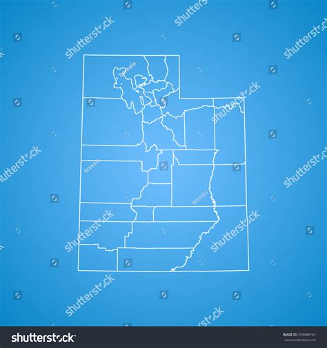 map of Utah - Royalty Free Stock Vector 339688763 - Avopix.com