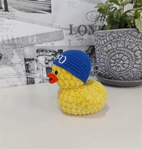 Quackity Duck Lafd Beanie Inspired Mgyt Duck Crochet Plush Inspire