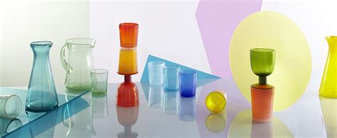 Handmade Colourful Glassware By Designed In Colour Colored Glassware Glass Collection