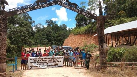 Begini Cara Warga Kampung Lesan Dayak Berau Antisipasi Penyebaran Virus