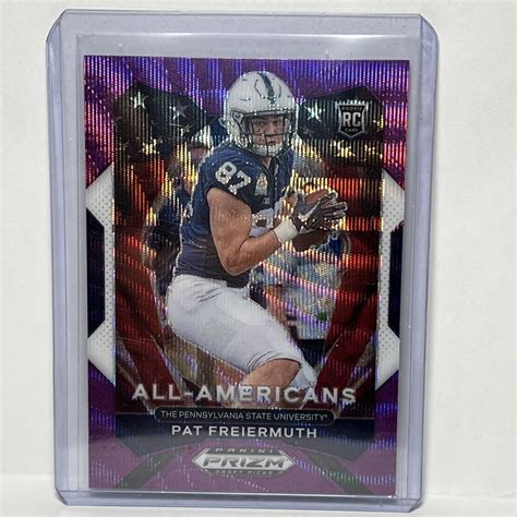 Pat Freiermuth Prizm Draft Picks All Americans Purple Wave