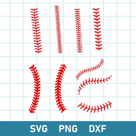 Baseball Stitches Svg Baseball Laces Svg Softball Lace Svg Inspire