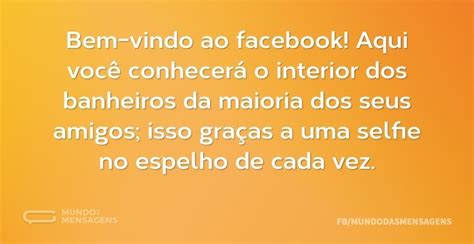 Bem Vindo Ao Facebook Aqui Voc Conhece Mundo Das Mensagens