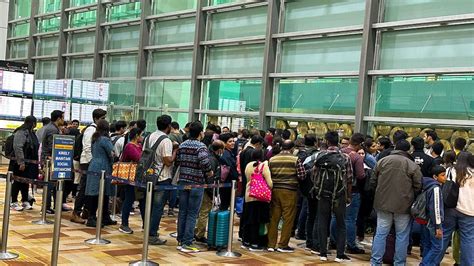 Delhi Airport Chaos Indigo Asks Passengers To Report 35 Hours Prior