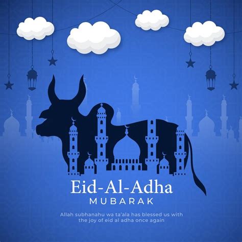 Eid Al Adha Mubarak Plantilla De Dise O De Ilustraci N De Publicaciones