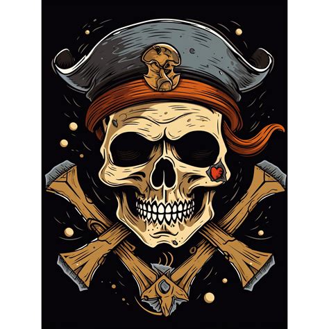 Pirate Skull With Hat Tattoo