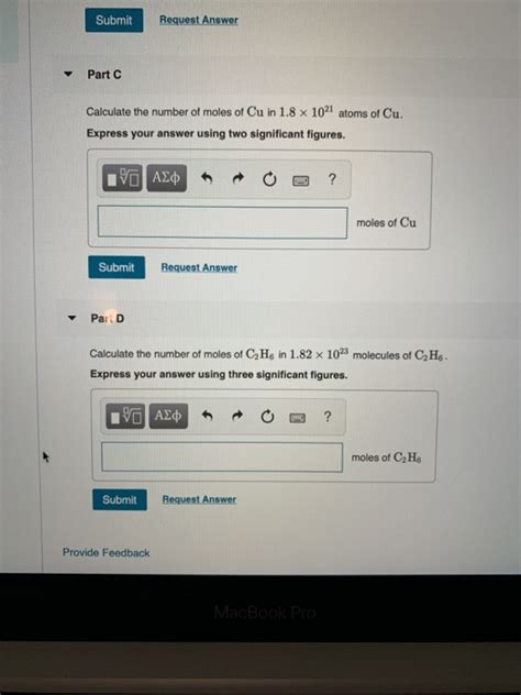 Solved Submit Request Answer Part C Calculate The Number Of Chegg