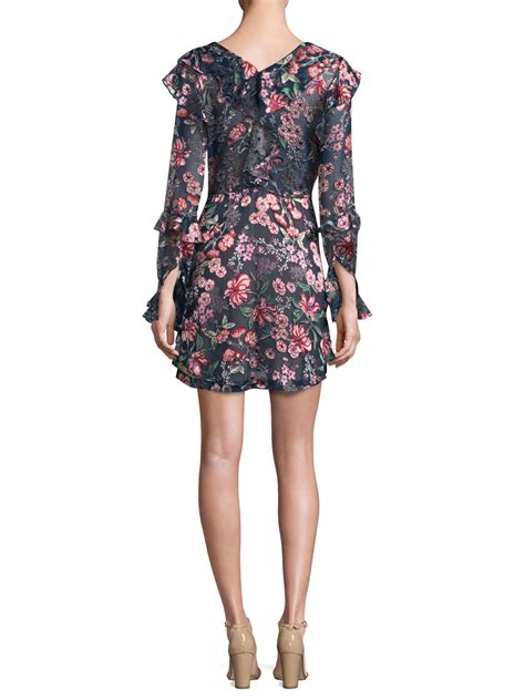 Lyst For Love Lemons Floral Drawstring Mini Dress