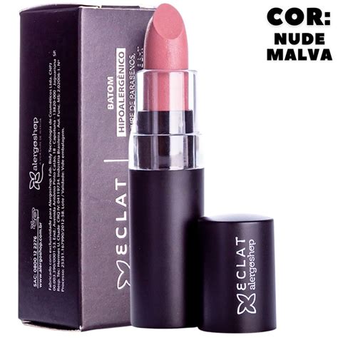 Batom Cremoso Hipoalergênico Eclat N 01A Nude Malva Alergoshop Shopee Brasil