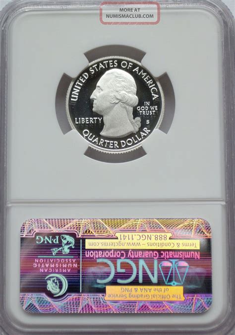 Ngc Registry S Pf Silver Proof Hot Springs Quarter Arkansas Us Pr