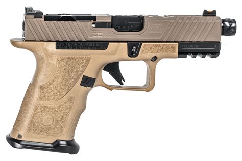 Zev Oz9c Elite Compact Fde Pistol 9mm Black Threaded Barrel