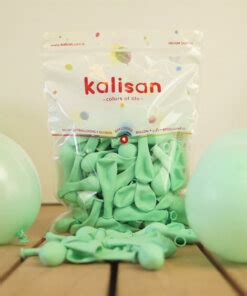 5 Mint Renk Mini Makaron Balonlar Kalisan Balon