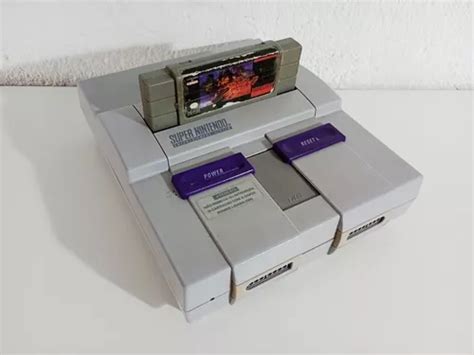 Console Super Nintendo Snes Original Funcionando Escorrega O Pre O