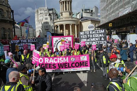 Protesters Take To Streets In Anti Racism Demonstration The Independent