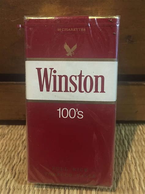 Winston Filter 100s Cigarette Soft Pack Danlys Vintage Cigarette