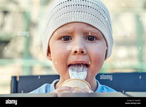 Child Ice Cream Lick Boy Hi Res Stock Photography And Images Alamy