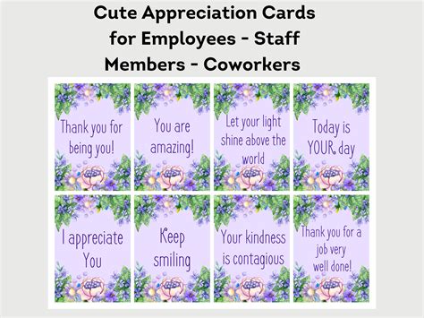 Staff Appreciation Cards Staff Employee Appreciation Cards Employee Appreciation Ts Staff