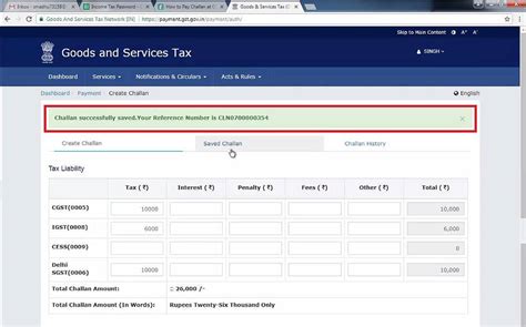 How To Pay Challan At Gst Portal By Net Banking Teachoo