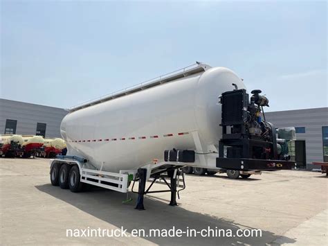 3 Axles 45 M3 Silo Tanker Bulk Cement Semi Truck Trailer China Semi