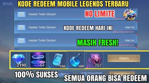 BURUAN REDEEM KODE REDEEM ML TERBARU KODE REDEEM MOBILE LEGENDS CODE