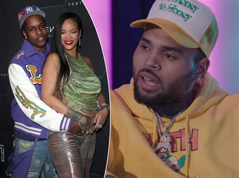 Chris Brown Congratulated Rihanna On Giving Birth And Twitter Is Going Off Perez Hilton