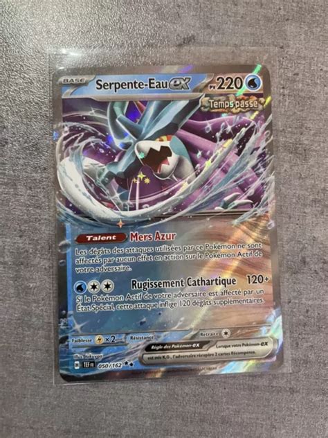 CARTE POKÉMON SERPENTE EAU EX 050 162 EV05 Forces Temporelles TEF FR