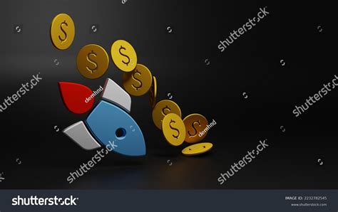 3d Render Illustrate Financial Asset Impairment Stock Illustration