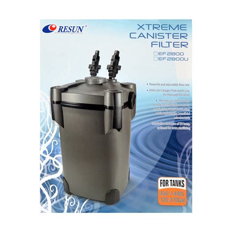 ReSun EF2800 Xtreme Canister Filter 60W 2800L H 300 1000L Aquariums India