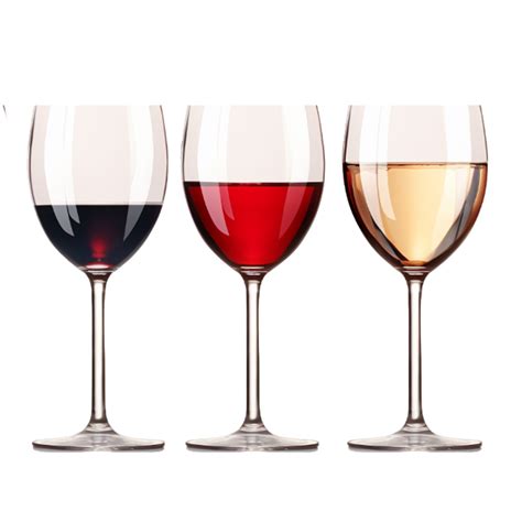 Glass With Red And White Wine Transparent Wine Glasses Ai Generative