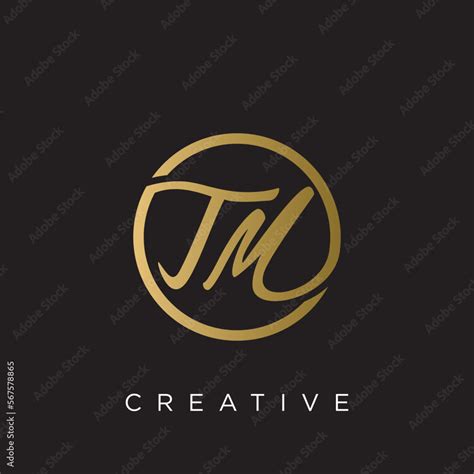 tm logo design vector icon stock vector adobe stock
