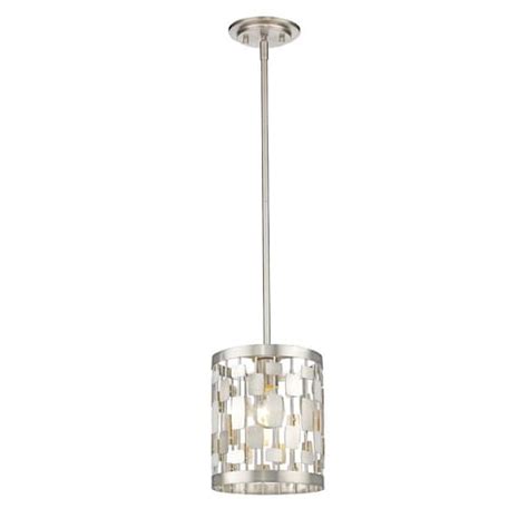 Filament Design Z Lite Savannah Contemporary Brushed Nickel 1 Light Mini Pendant The Home