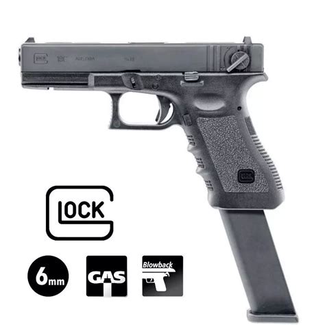 Pistolet Glock 18c Full Auto Noir 6 Mm Bb Gaz 1j Wicked Store