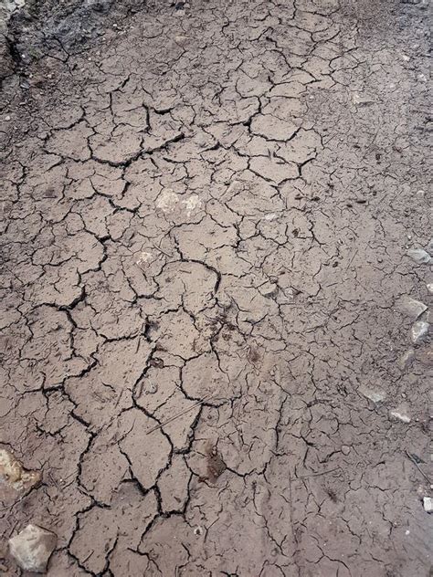 Tierra Agrietada Trayectoria Suelo Seco Concepto De La Ecolog A