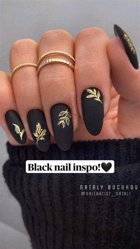 Black Nail Inspo🖤 Black Nail Art Design And Inspo Velvet Nails